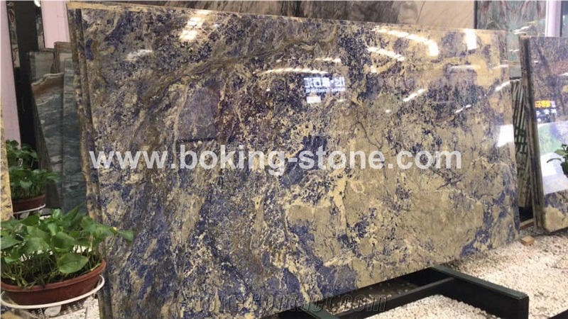 Brazil Sodalite Blue Namibia Granite Slabs