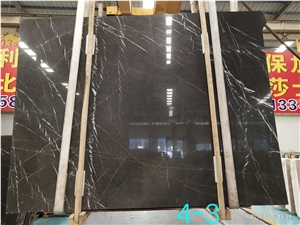 Cafe Marquina Pietra Brown Marble Slab