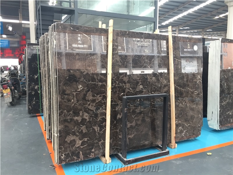 China Emperador Dark Brown Marble Slabs High Level
