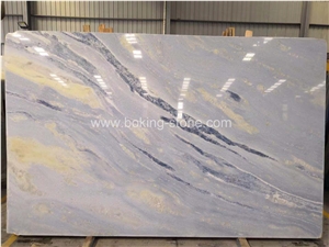 Natural Blue Onyx Slabs Bookmatch