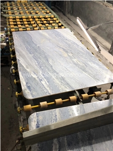 Natural Blue Onyx Slabs Bookmatch