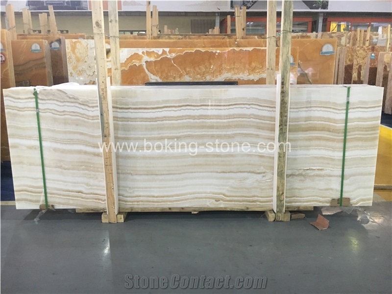 Vanila White Onyx Slabs Turkey Onyx