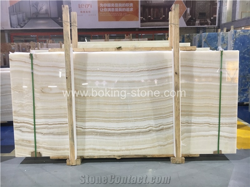 Vanila White Onyx Slabs Turkey Onyx