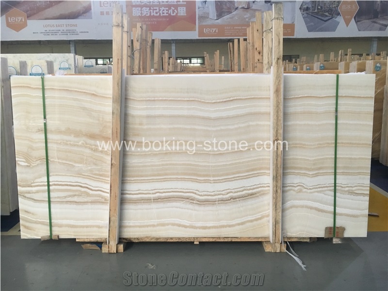 Vanila White Onyx Slabs Turkey Onyx