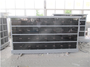 G603 Square Columbarium with Black Shutters
