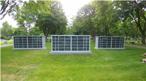 Gray Granite 120 Columbarium Tropical Green Cover