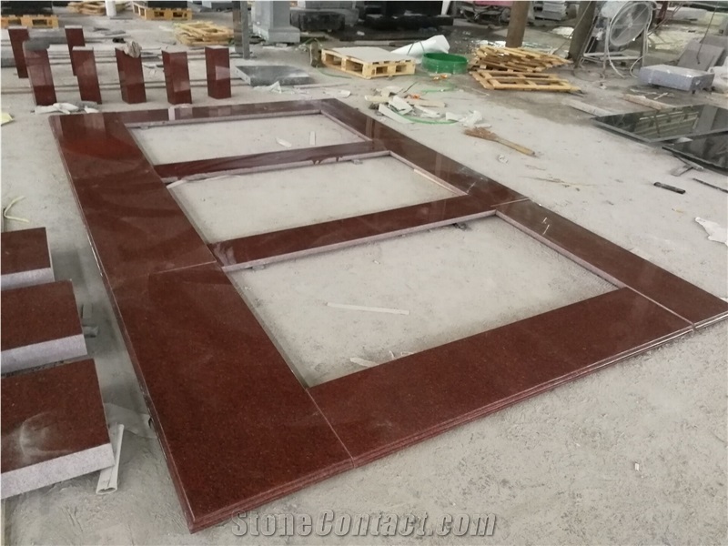 India Red Granite Balustrade Railings Stone