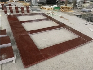 India Red Granite Balustrade Railings Stone