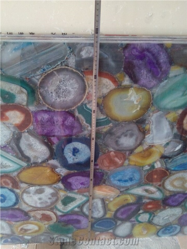 Multicolor Natural Agate Stone Slabs