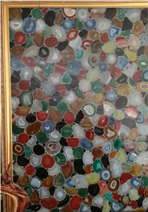 Multicolor Natural Agate Stone Slabs