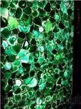 Simiprecious Stone Green Agate Slab