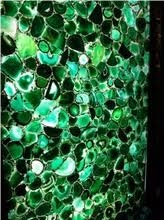 Simiprecious Stone Green Agate Slab
