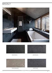 Develi Basalt Tiles, Turkey Black Basalt