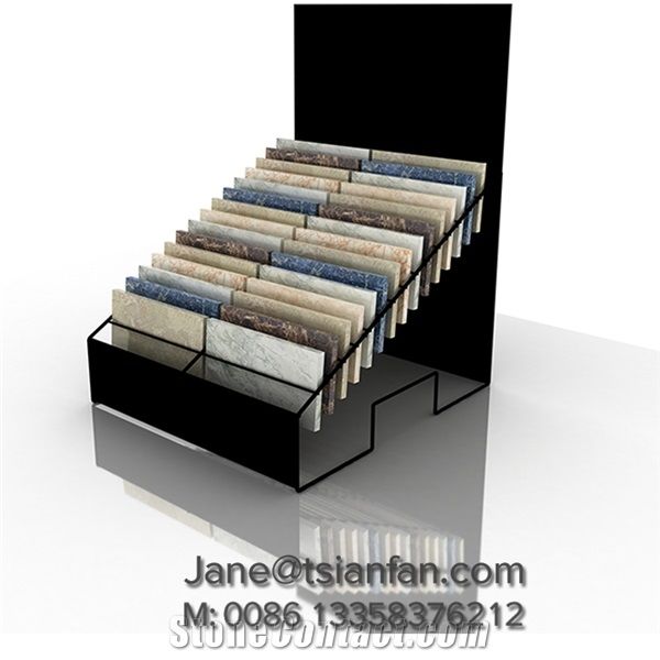Black Metal Display Rack for Countertop Samples