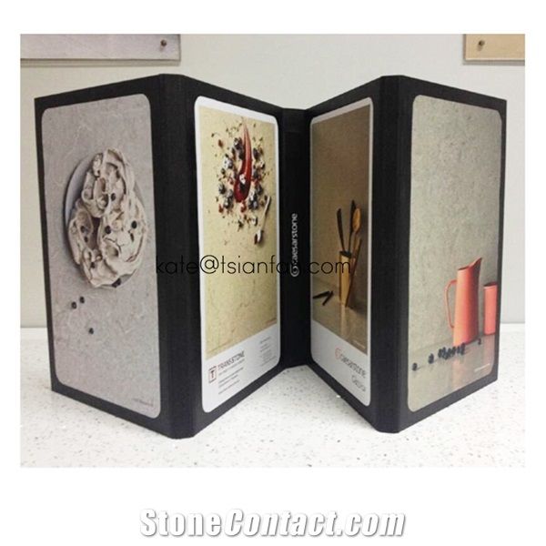 Plastic Quartz Stone Solid Surface Sample Folder