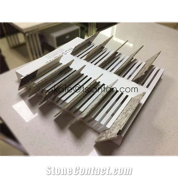 Quartz Stone Tile Countertop Rack Display Stand