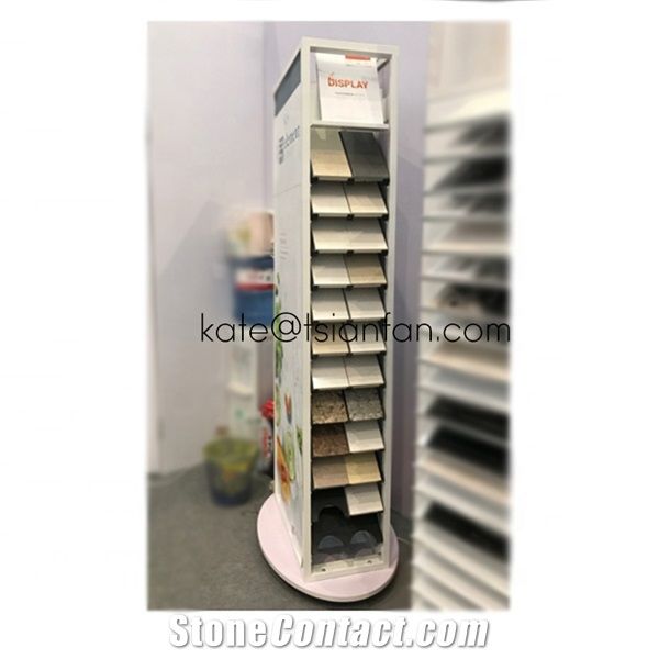 Rotating Double Sided Nature Stone Rack Display