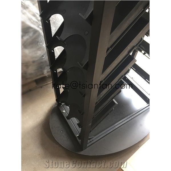 Rotating Double Sided Nature Stone Rack Display