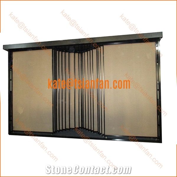 Sliding Porcelain Tile Showroom Display Rack Stand