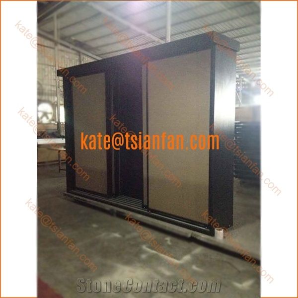Sliding Porcelain Tile Showroom Display Rack Stand