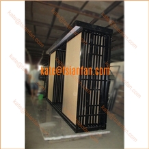 Sliding Porcelain Tile Showroom Display Rack Stand