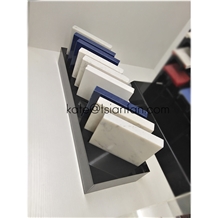 Artificial Solid Surface Quartz Stone Display Stand Box