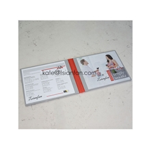 Two Pages Plastic Quartz Stone Sample Booklet