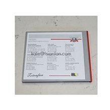 Two Pages Plastic Quartz Stone Sample Booklet