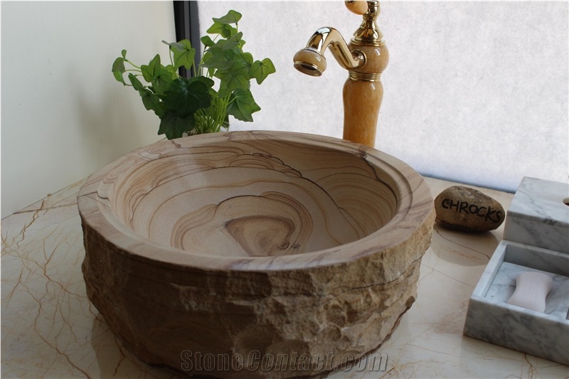 Sandstone Wash Basins Bathroom Sinks