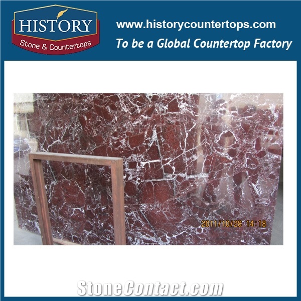 Bordeaux Marble Slabs Rosso Levanto Marble Tiles