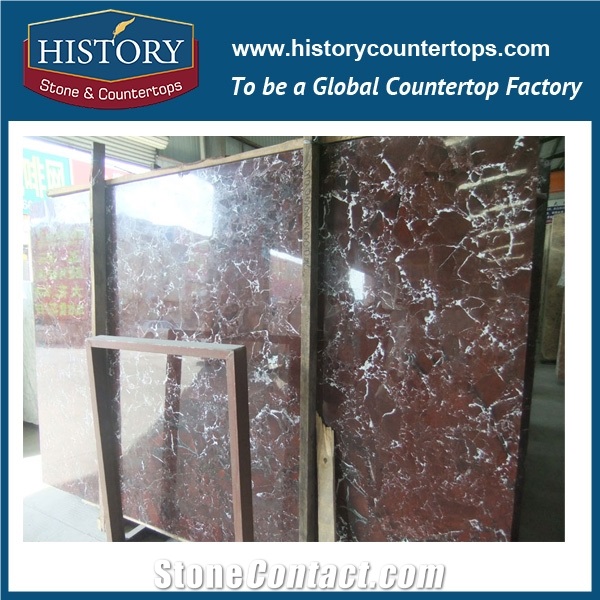 Bordeaux Marble Slabs Rosso Levanto Marble Tiles