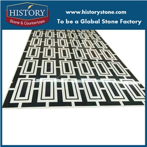 Waterjet Pattern Medallion Tile for Coridor