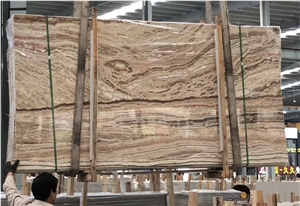 Brown Drama Travertine for Wall and Floor Tile