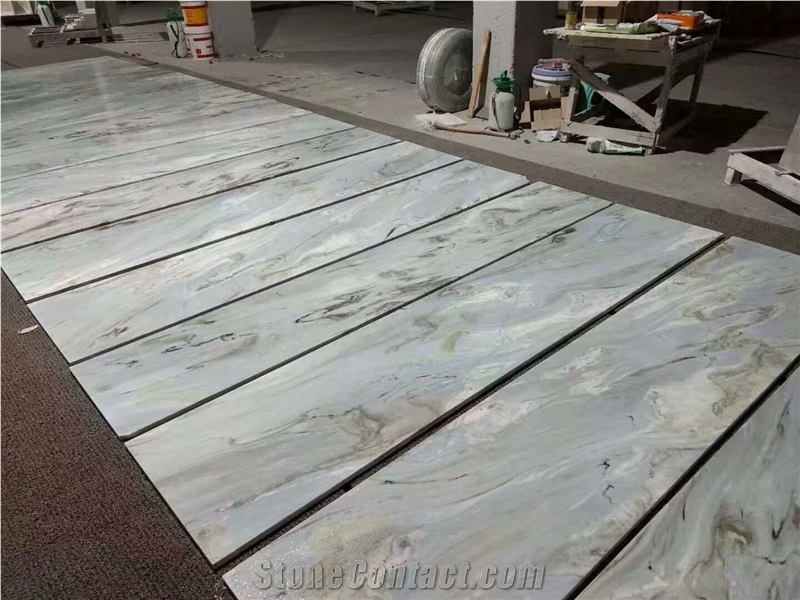 Drama Blue Marble for Home Application