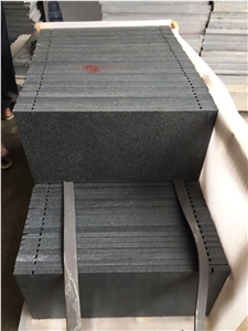 Old Quarry G654 Dark Granite with Four Holes