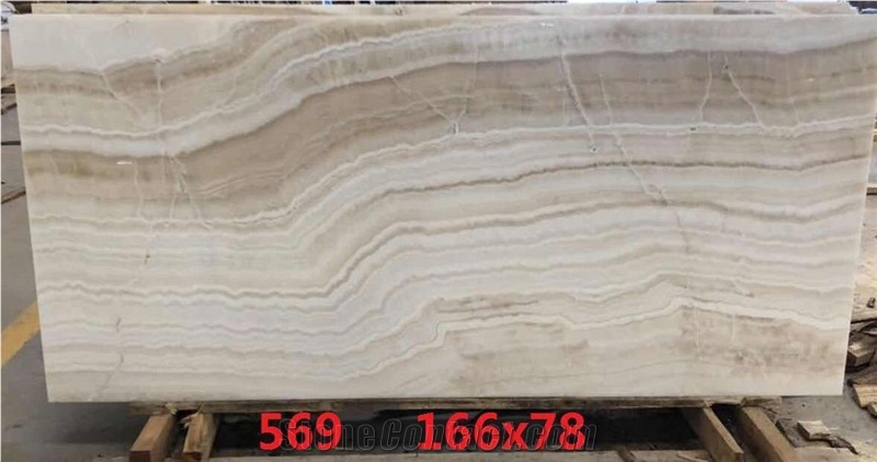 White Wooden Grain Onyx for Wall and Floor Tile