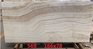 White Wooden Grain Onyx for Wall and Floor Tile