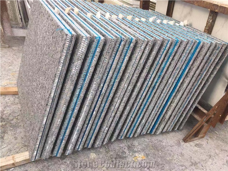 Blue Pearl Veneer with Aluminum Honeycomb for Wall