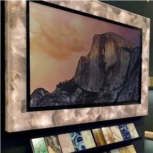 Smokey Quartz Semi-Precious Material Frame