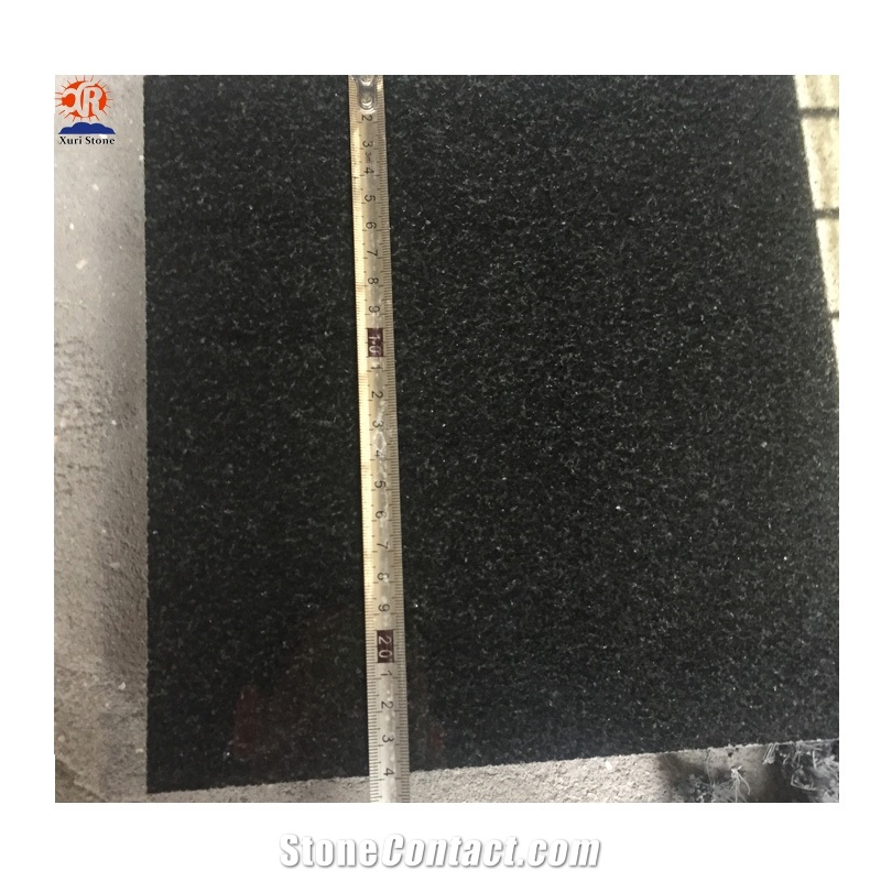 Indian Absolute Black Granite Wall Tiles Cladding