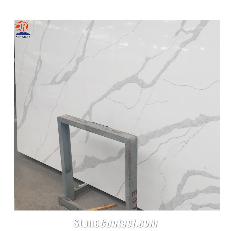 Wholesale Calacatta White Quartz Slab