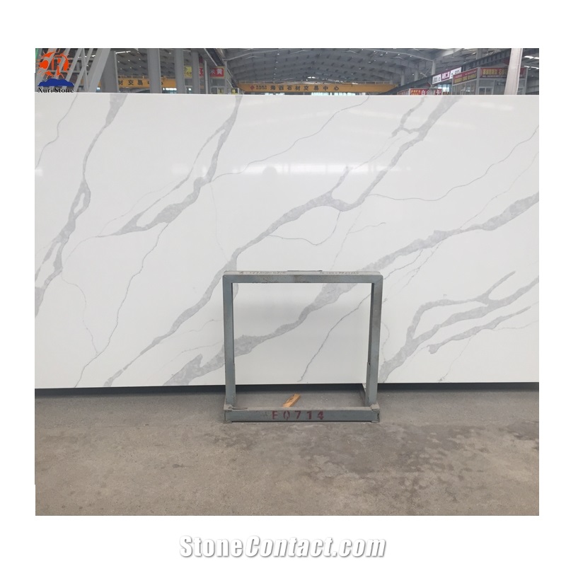 Wholesale Calacatta White Quartz Slab