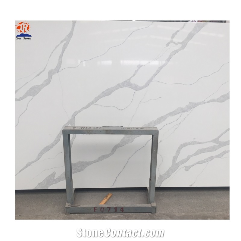 Wholesale Calacatta White Quartz Slab