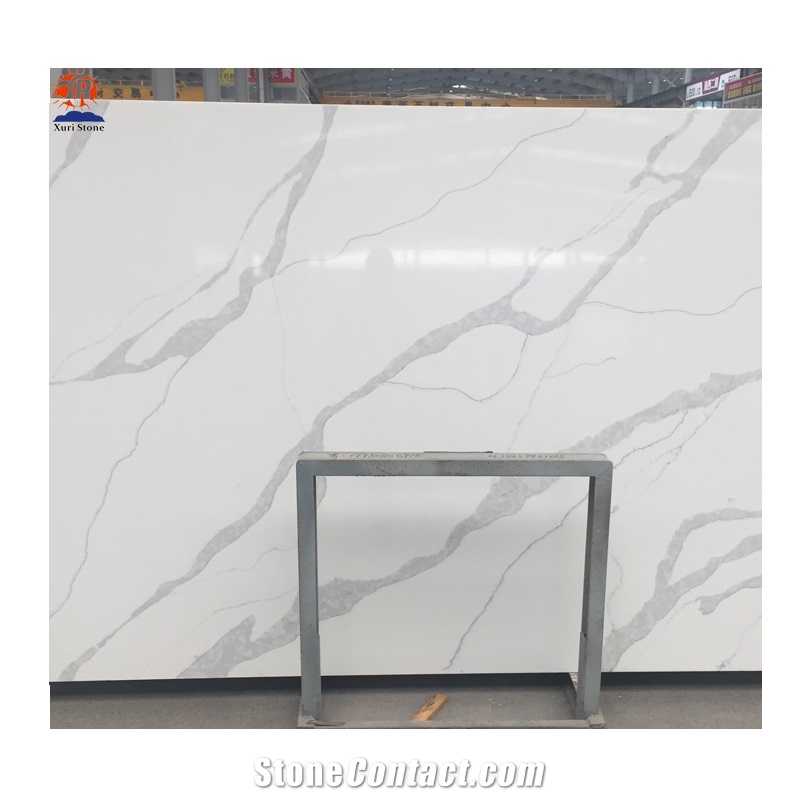 Wholesale Calacatta White Quartz Slab