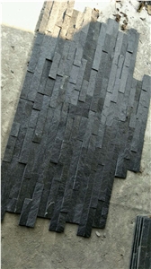 Natural Black Quartzite Stack Stone Tile