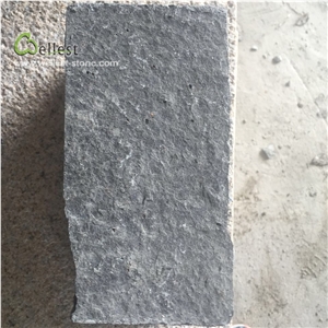 B653 Black Basalt Flamed Cube Stone Cobble Stone
