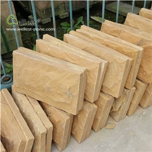 External Wall Split Face Yellow Sandstone Mushroom