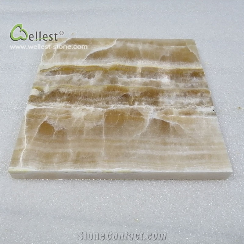J116 Resin Yellow Onyx Jade Cut to Size Polished