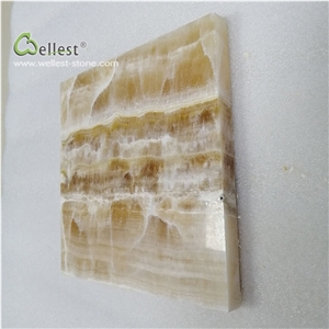 J116 Resin Yellow Onyx Jade Cut to Size Polished
