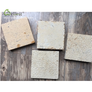 L727 Beige Yellow Limestone Cube Paver
